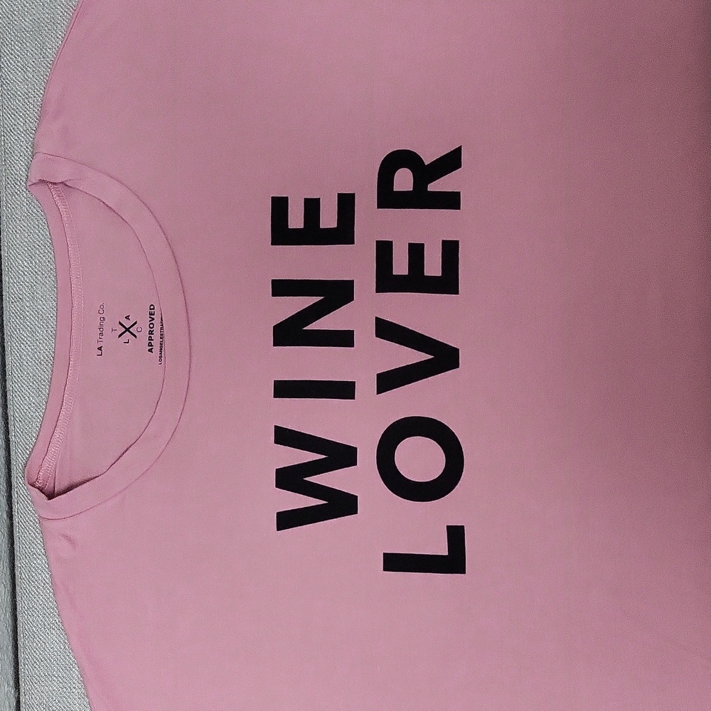 New oversized stretch t-shirt "Wine Lover"